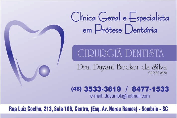 Foto de Drª. Dayani Becker da Silva