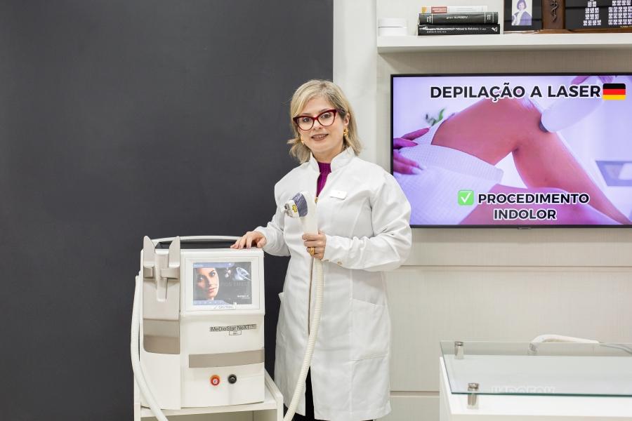 Tecnologia alemã em depilação na clínica Duevittá