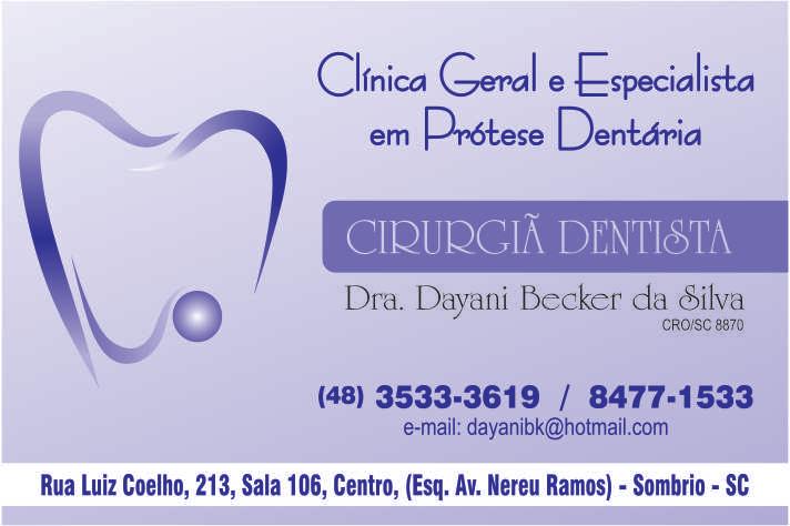 Foto de Drª. Dayani Becker da Silva